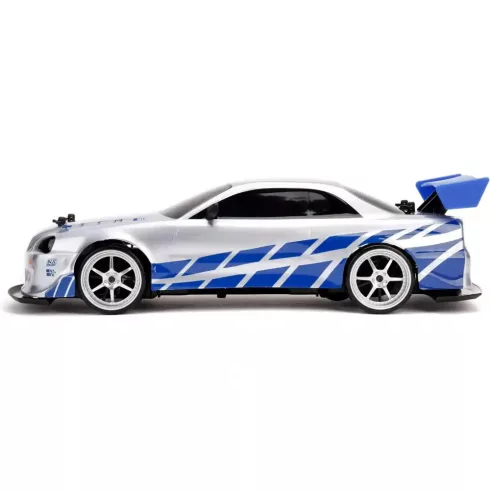 Jada Toys - Halálos iramban: Brian's Nissan Skyline GT-R távirányítós RC játékautó 42cm