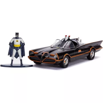   Jada Toys - 1966 Classic Batmobile fém játékautó 13cm Batman figurával