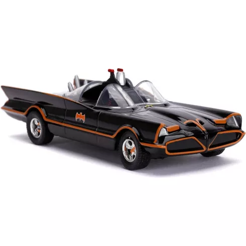 Jada Toys - 1966 Classic Batmobile fém játékautó 13cm Batman figurával