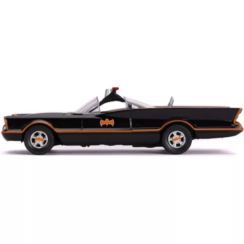 Jada Toys - 1966 Classic Batmobile fém játékautó 13cm Batman figurával