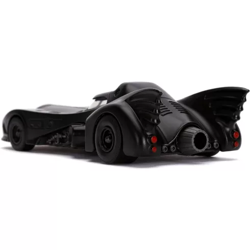 Jada Toys - 1989 Batmobile fém játékautó 13cm Batman figurával