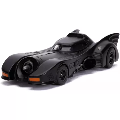 Jada Toys - 1989 Batmobile fém játékautó 13cm Batman figurával