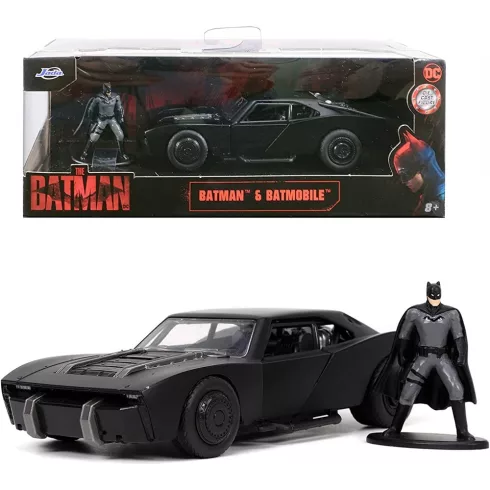 Jada Toys - 2022 Batmobile fém játékautó 13cm Batman figurával