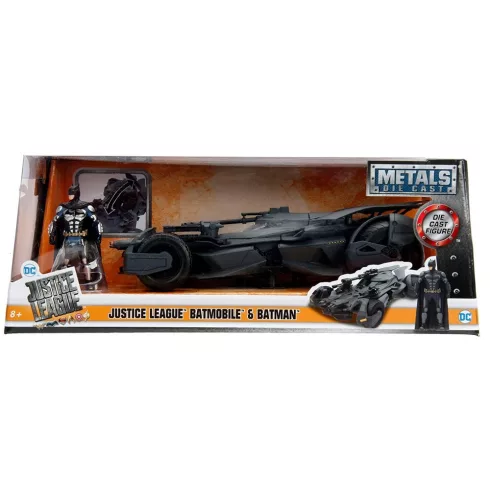 Jada Toys - Az Igazság Ligája Batmobile fém játékautó 22cm Batman figurával (253215000)