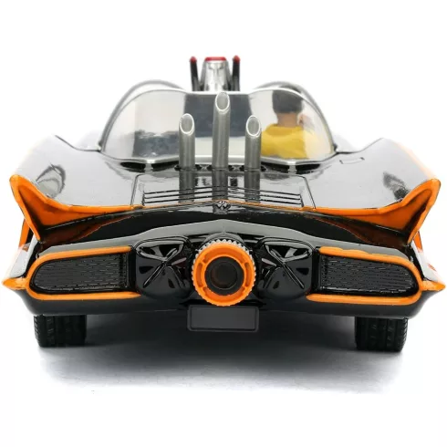 Jada Toys - 1966 Classic Batmobile fém játékautó 23cm Batman és Robin figurával (253215001)