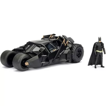  Jada Toys - A sötét lovag Batmobile fém játékautó 19cm Batman figurával (253215005)