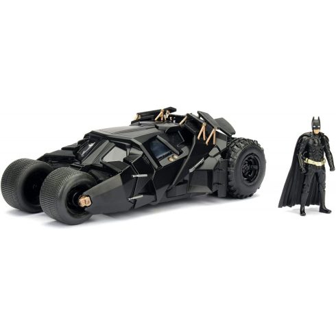 Jada Toys - A sötét lovag Batmobile fém játékautó 19cm Batman figurával (253215005)