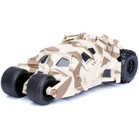 Jada Toys - A sötét lovag Batmobile terepmintás fém játékautó 19cm Batman figurával (253215006)