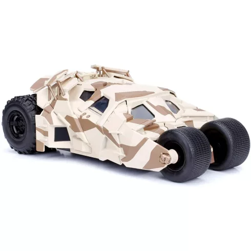 Jada Toys - A sötét lovag Batmobile terepmintás fém játékautó 19cm Batman figurával (253215006)