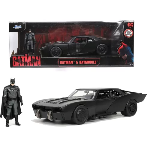 Jada Toys - 2022 Batmobile fém játékautó 22cm Batman figurával