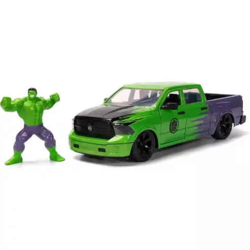 Jada Toys - 2014 RAM 1500 fém játékautó 21cm Hulk figurával