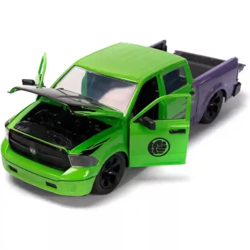 Jada Toys - 2014 RAM 1500 fém játékautó 21cm Hulk figurával