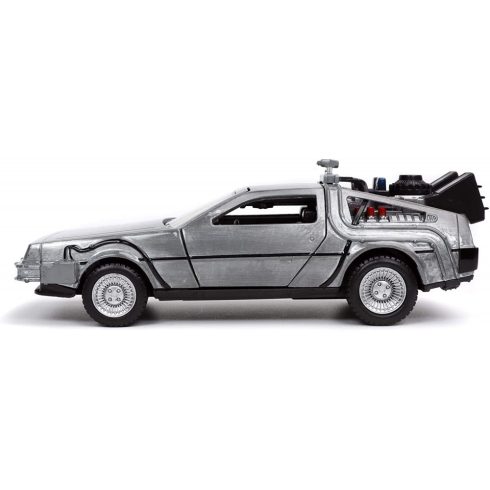 Jada Toys - Back to the Future DeLorean fém játékautó 13cm