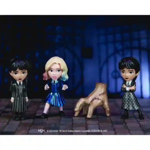 Jada Toys - Wednesday 4db-os fém figuraszett (Wednesday Addams, Enid Sinclair, Izé)