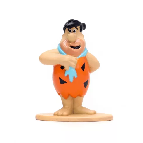 Jada Toys The Flintstones - Frédi és Béni fém játékautó 8cm Frédi figurával