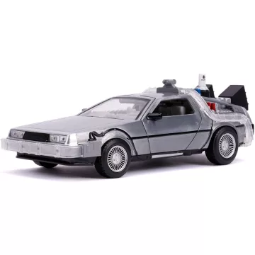   Jada Toys - Back to the Future DeLorean fém játékautó fénnyel 21cm (253255021)