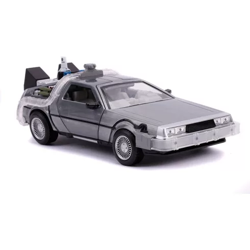 Jada Toys - Back to the Future DeLorean fém játékautó fénnyel 21cm (253255021)