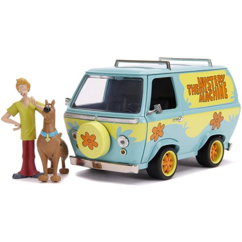 Jada Toys - Scooby Doo csodajárgány fém játékautó Scooby és Bozont figurákkal 15cm