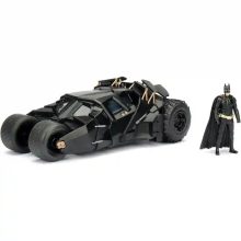   Jada Toys - A sötét lovag Batmobile fém játékautó 19cm Batman figurával
