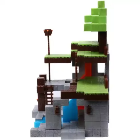 Jada Toys - Minecraft Nano Scene Overworld játékszett fém figurákkal