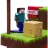   Jada Toys - Minecraft Nano Scene Overworld játékszett fém figurákkal
