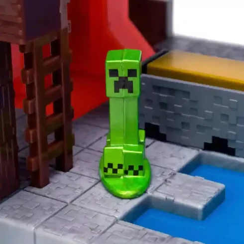 Jada Toys - Minecraft Nano Scene Overworld játékszett fém figurákkal