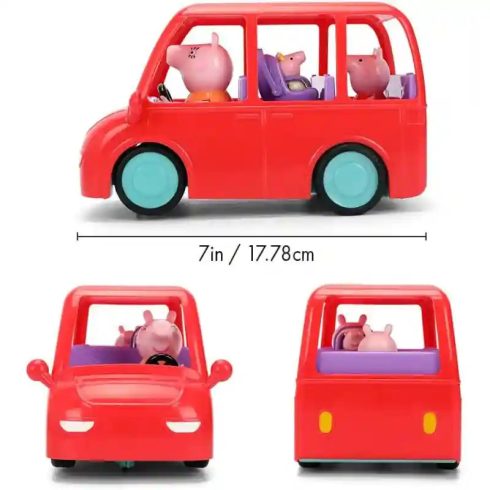 Jada Toys - Peppa Pig: Peppa malac távirányítós RC családi játékautó 18cm