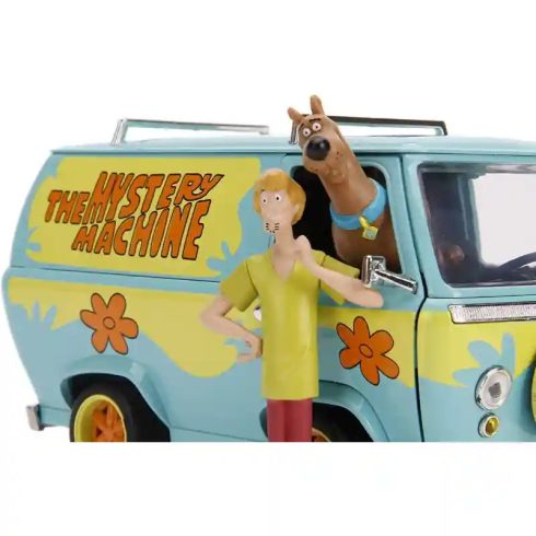 Jada Toys - Scooby Doo csodajárgány fém játékautó Scooby és Bozont figurákkal 15cm