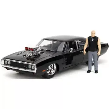   Jada Toys - Halálos iramban: Dodge Charger R/T fém játékautó 22cm Dom figurával
