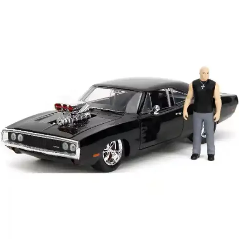 Jada Toys - Halálos iramban: Dodge Charger R/T fém játékautó 22cm Dom figurával