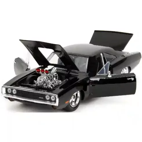 Jada Toys - Halálos iramban: Dodge Charger R/T fém játékautó 22cm Dom figurával