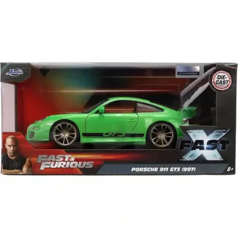 Jada Toys - Halálos iramban: Porsche 911 GT3 (997) fém játékautó 19cm