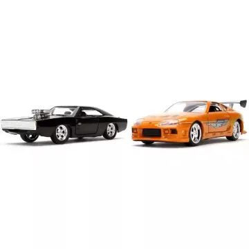   Jada Toys - Halálos iramban: Dom's Dodge Charger R/T és Brian's Toyota Supra 2db-os fém játékautó szett 13cm
