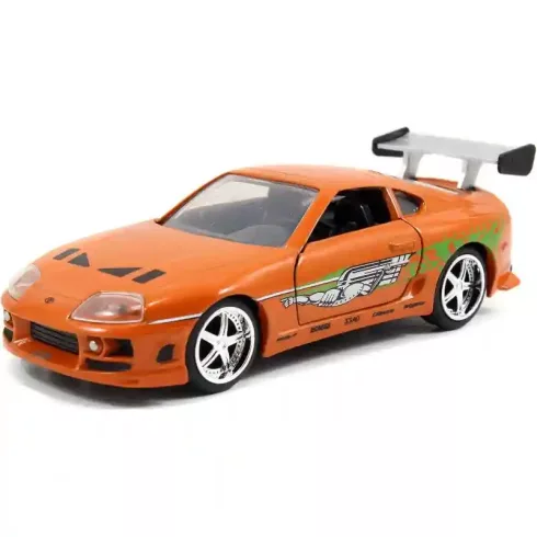 Jada Toys - Halálos iramban: Dom's Dodge Charger R/T és Brian's Toyota Supra 2db-os fém játékautó szett 13cm