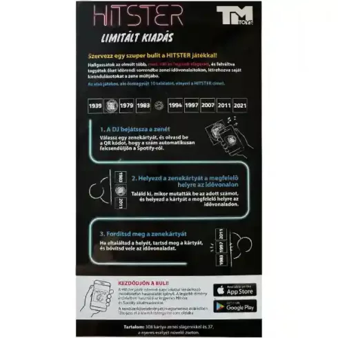 Hitster zenés party társasjáték - 130 magyar slágerrel