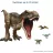   Mattel Jurassic World Tyrannosaurus Rex óriás dino figura 101cm
