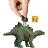 Mattel Jurassic World Stegosaurus dino figurák és Dr. Sarah Harding