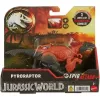 Mattel Jurassic World Pyroraptor dino figura fénnyel és hanggal 20cm