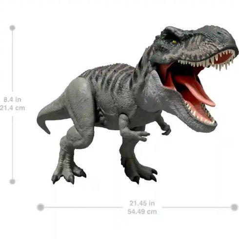 Mattel Jurassic World: Újjászületés Tyrannosaurus Rex dino figura fénnyel és hanggal 55cm, Rebirth