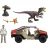   Mattel Jurassic World: Újjászületés Velociraptor dino elfogása terepjáróval, Rebirth