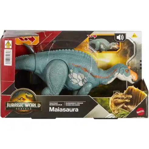 Mattel Jurassic World: Újjászületés Maiasaura dino figura hanggal 31cm, Rebirth