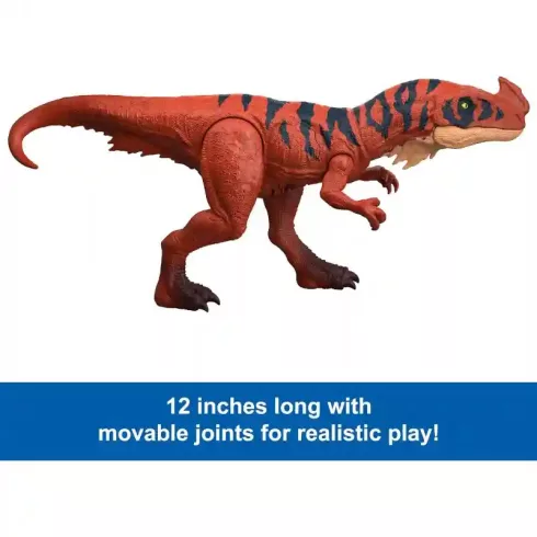 Mattel Jurassic World Afrovenator dino figura fénnyel és hanggal 32cm, Survival