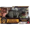 Mattel Jurassic World Ceratosaurus dino figura fénnyel és hanggal 32cm, Survival