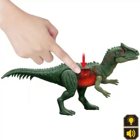 Mattel Jurassic World Allosaurus dino figura fénnyel és hanggal 37cm, Ultimate Damage