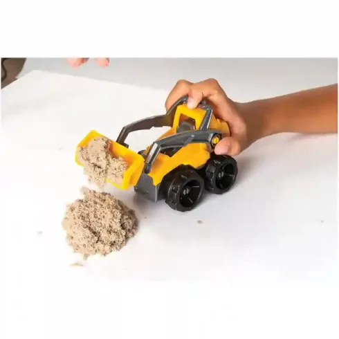 Kinetic Sand - 2 az 1-ben kinetikus homok építőkészlet buldózerrel