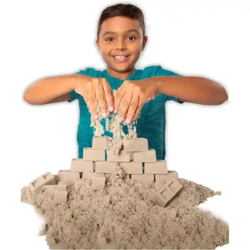Kinetic Sand - 2 az 1-ben kinetikus homok építőkészlet buldózerrel