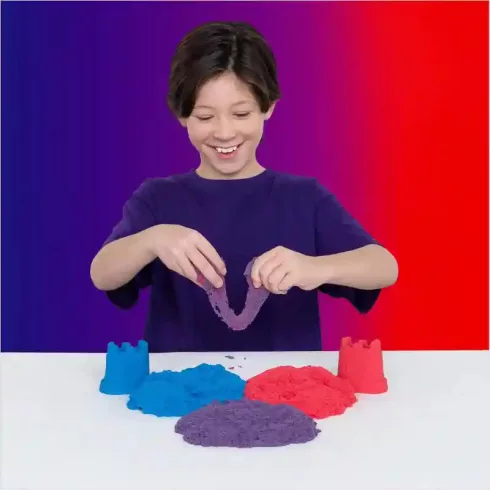Kinetic Sand - Kinetikus homok szivárványos játékszett