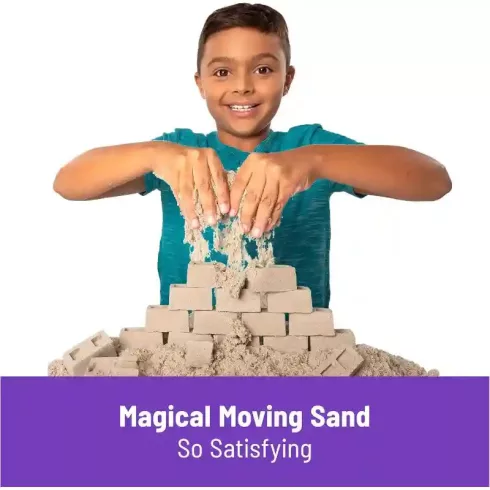 Kinetic Sand - Építkezés kinetikus homok játékkészlet daruval és teherautóval
