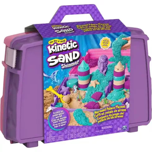 Kinetic Sand - Sellők kinetikus homok játékkészlet bőröndben