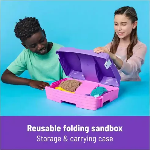 Kinetic Sand - Sellők kinetikus homok játékkészlet bőröndben